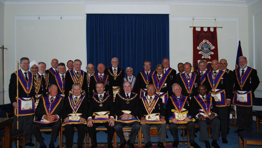 With an absolute Plethora of Provincial Grand Officers, RW Bro David Ashbolt visits Friendship from Service.
