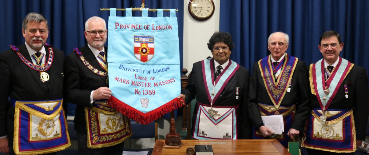 A New Banner for University of London Mark Lodge No.1389