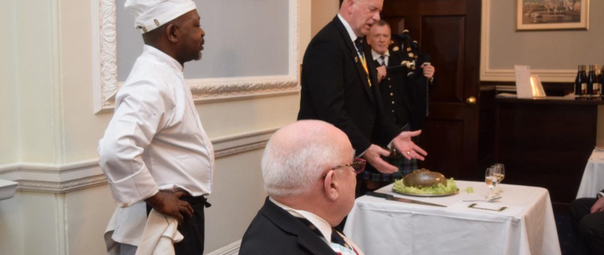Burns Supper follows a great meeting at Friendship From Service. 11 Jan 2018