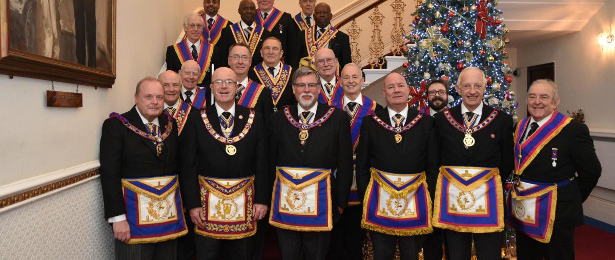 On 26 November the Provincial Grand Master headed a full team visit to Aegean lodge.