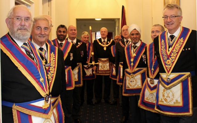 The PGM R W Bro Tom Quinn and a Delegation visit Woodard Lodge No.1265 on 20 October 2021