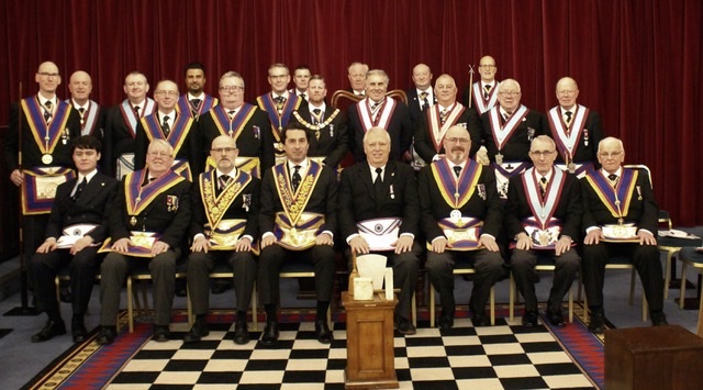 The ProvGSec W Bro Robert Anderson GStwd and a Delegation visit Semper Fidelis Lodge No.1473 on 15 December 2021