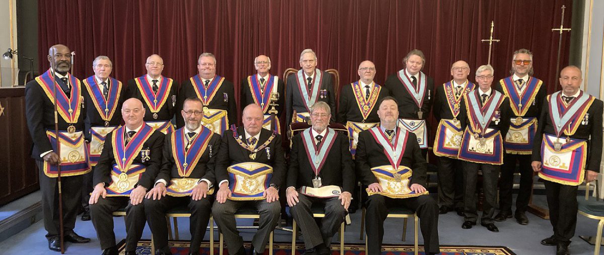 Deputy PGM Tim MacAndrews stood in for the PGM at the Alliance and Memorial No 652 meeting of an advancement and installation a great time was had by all